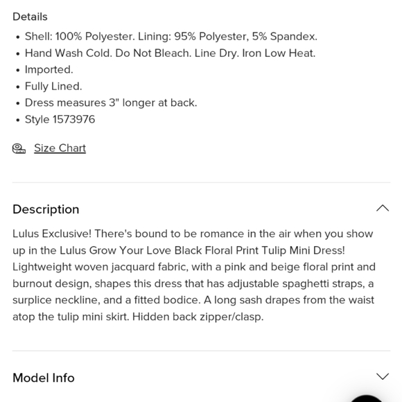 Grow Your Love Black Floral Print Tulip Mini DressLulus - Picture 10 of 10